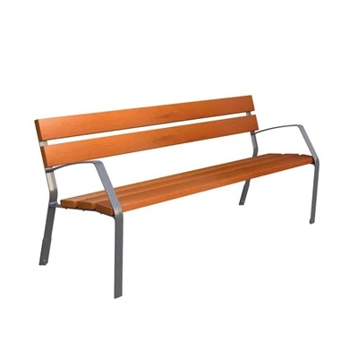 Banc de parc avec pieds en fonte et WPC les plus vendus-